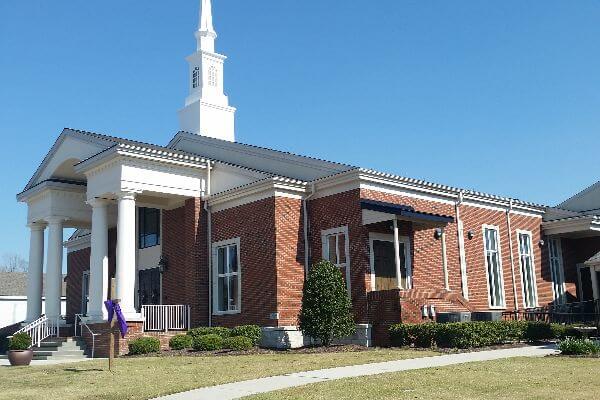 view of entry of church