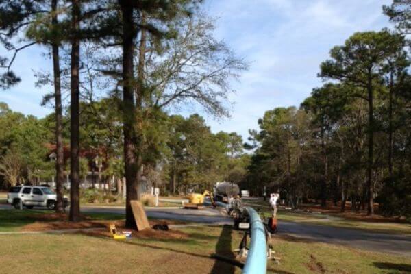 view of main water/sewer line before being installed underground